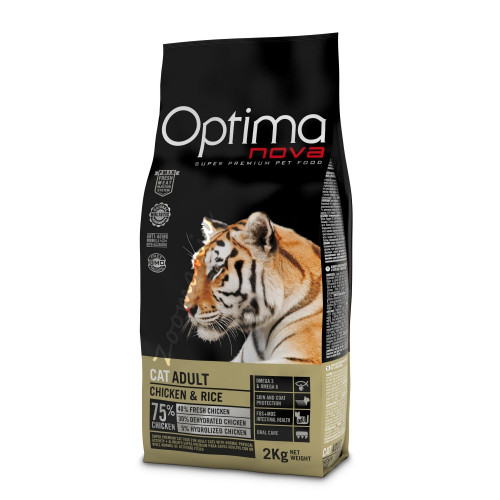 Optima Nova "Cat Adult Пиле с ориз" - 8 кг