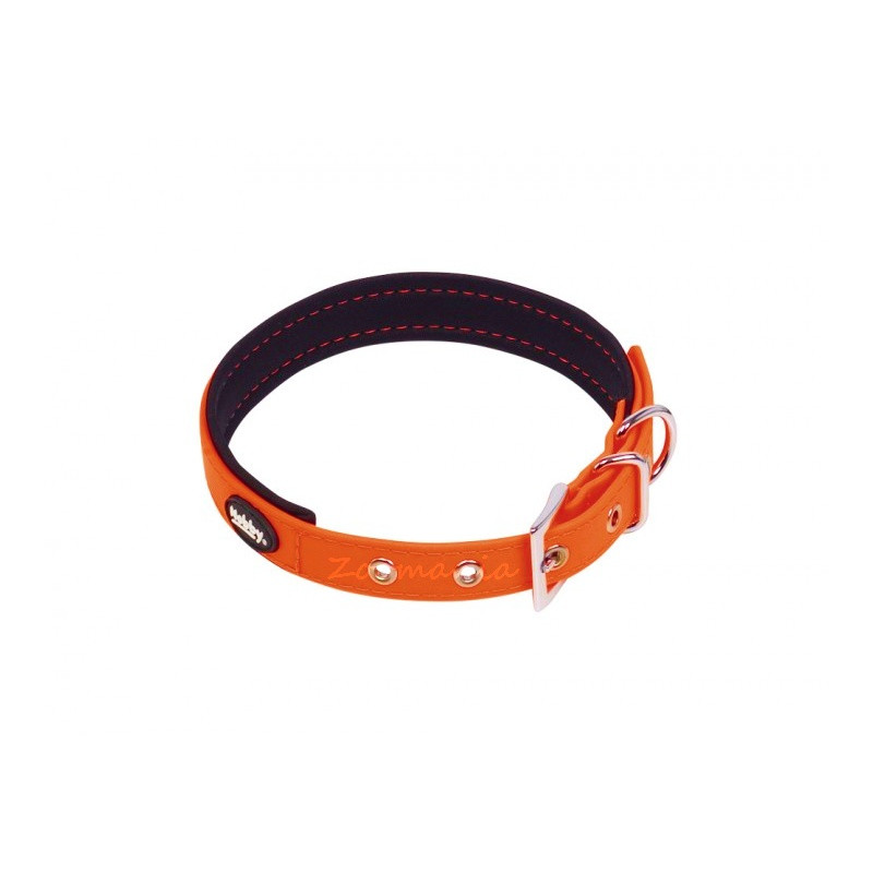 Комплект кучешки повод с нашийник - Cover - оранжев неон 50-60 см