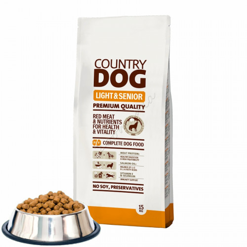 Суха храна „Country Dog Senior & Light“ - 0.500 кг от чувал