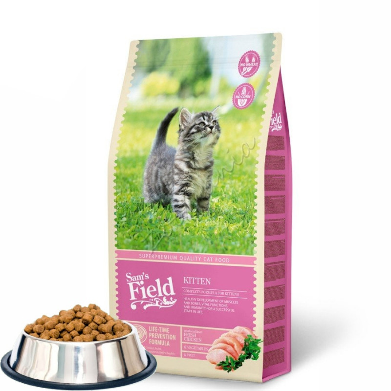 Насипна първокачествена храна за котенца Sam's Field „Cat Kitten“