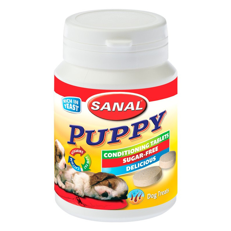 Хранителна добавка за кученца - Sanal Puppy Conditional Tablets - 75 гр.