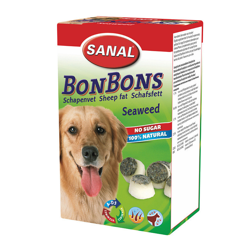 Вкусни кучешки бонбони Sheep Fat BonBons Seaweed - 150 гр
