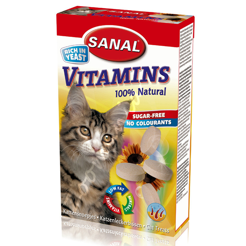 Витамини за котки натурални Sanal Cat Vitamines - 50 гр