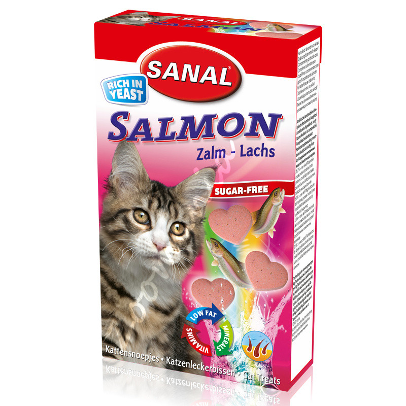 Витамини за котки със сьомга - Sanal Cat Vitamines Salmon 50 гр