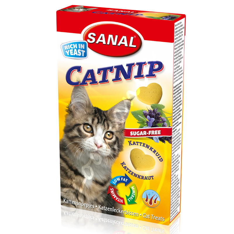 Витамини за котки с коча билка - Sanal Cat Vitamines Catnip 30 гр