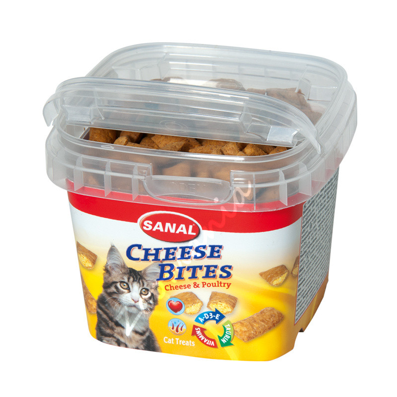 Котешко лакомство със сирене - Sanal Cheese Bites - 75 гр