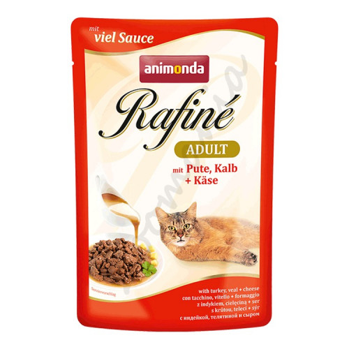 Rafiné® Cat Adult - Пуешко, телешко и сирене