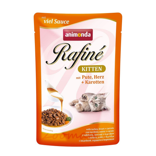 Rafiné® Cat Kitten - пуешко и сърца с моркови