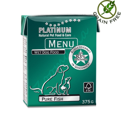 Задушено месо „Platinum Menu Pure Fish“ - 375 гр