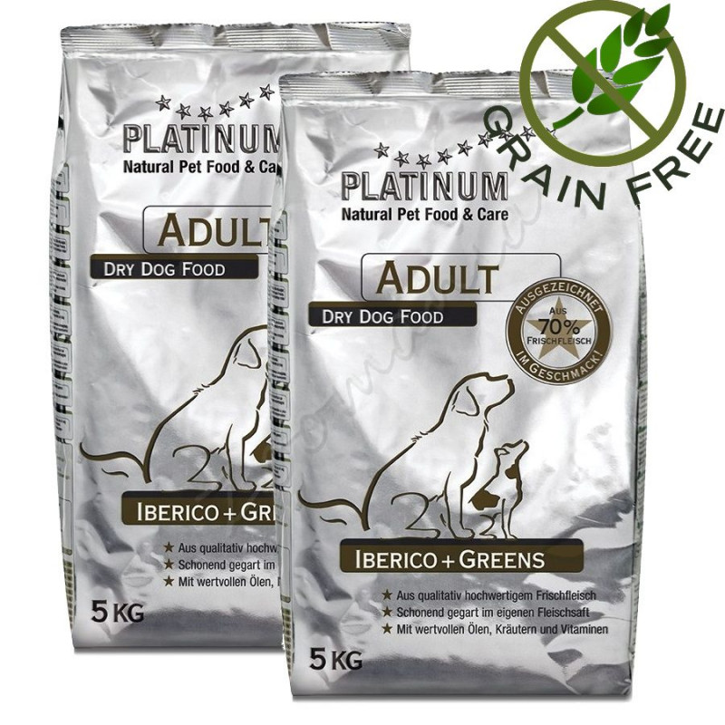 Висококачествена полусуха храна за кучета „Platinum Iberico and Greens” – 10 кг Grain Free