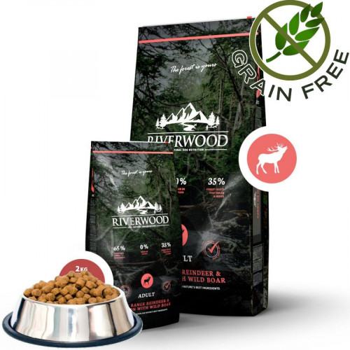 Riverwood „Reindeer & Venison with Boar Adult” - 0.500 кг от чувал