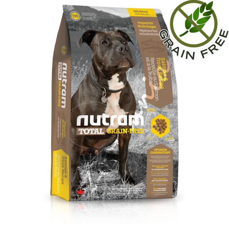 Хипоалергична кучешка храна - Nutram Total Grain Free Trout & Salmon Adult Dog