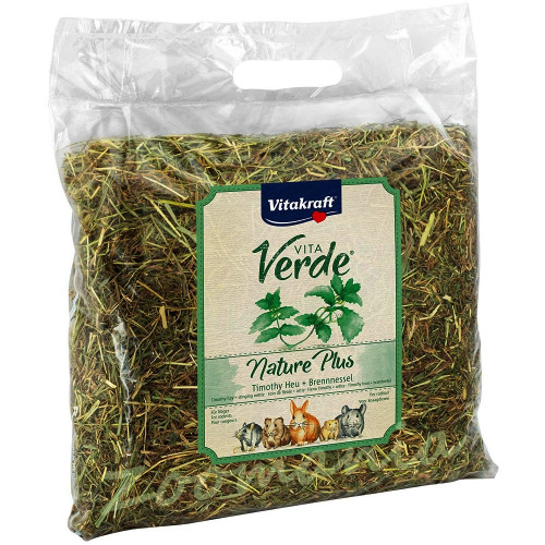Качествено сено за гризачи Vitakraft Vita Verde с коприва - 0.500 кг