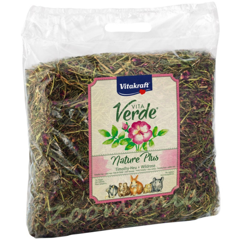 Качествено сено за гризачи Vitakraft Vita Verde с диви рози - 0.500 кг
