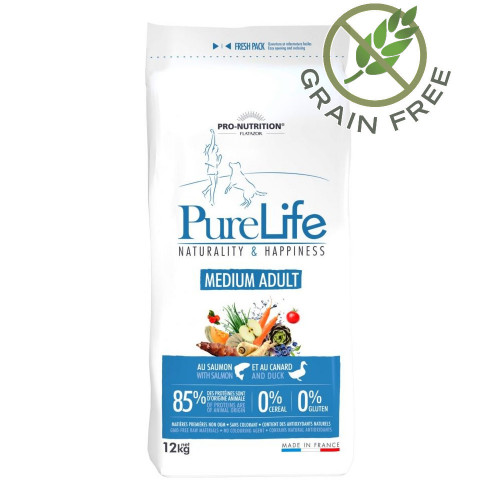 Висок клас храна за кучета - Pure Life Medium Adult 12 кг