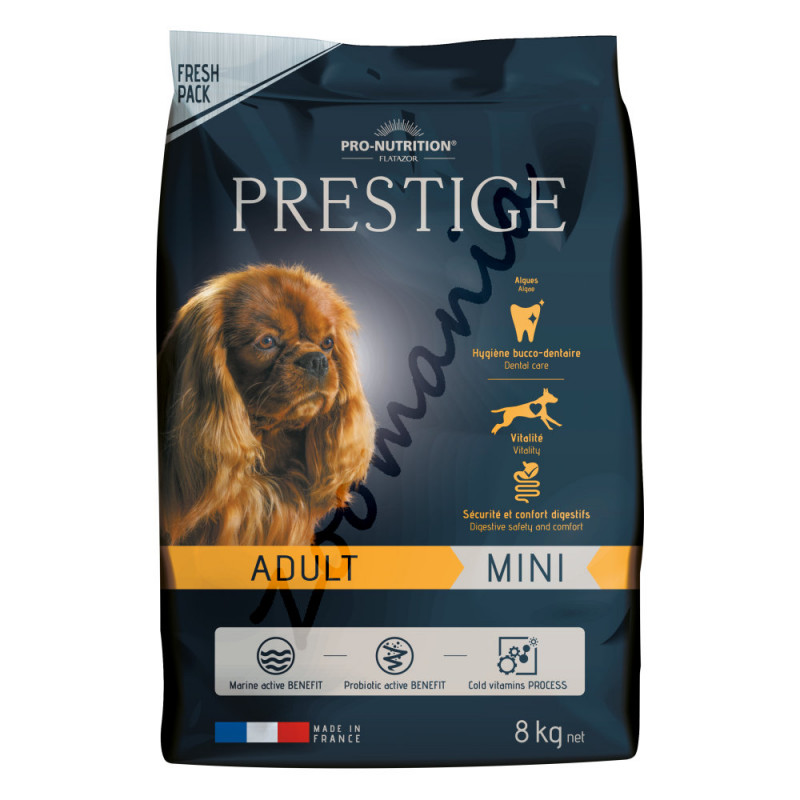 Супер премиум клас храна за кучета от малки и салонни породи - Prestige Adult Mini - 8 кг