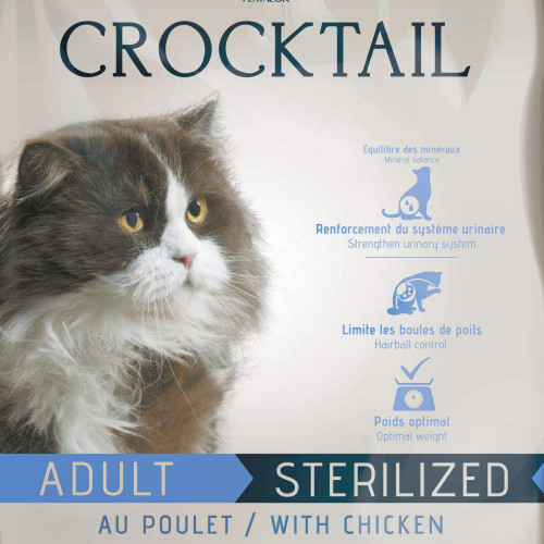 Качествена храна за котки с живи пробиотици и пилешко - Flatazor Crocktail Adult Sterilized Chicken 2 кг