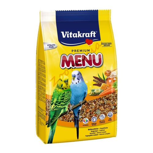 Качествена храна за вълнисти папагалчета - Vitakraft Premium Menu 500 гр