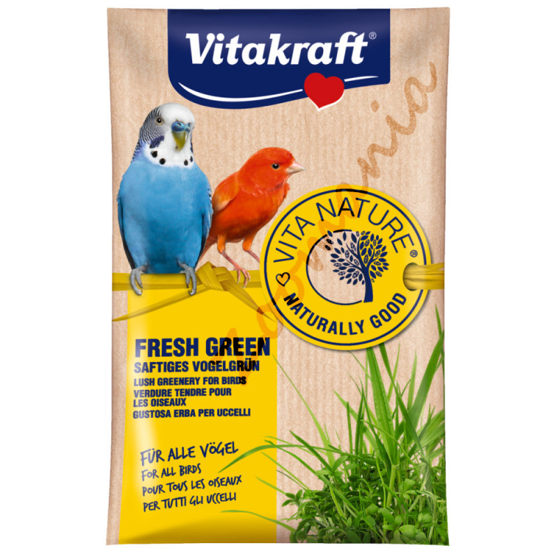 Сочна трева за декоративни птици в клетка Vita Nature® Fresh Green - 40гр
