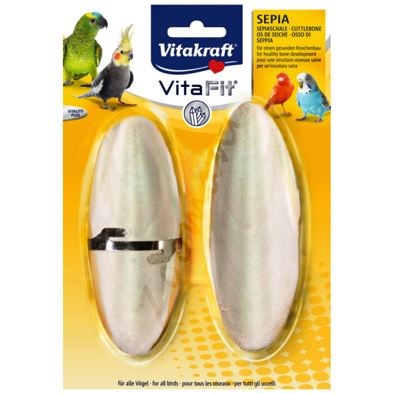 Кост от сепия Vita Fit® Sepia - подходяща за всички декоративни птици в клетка