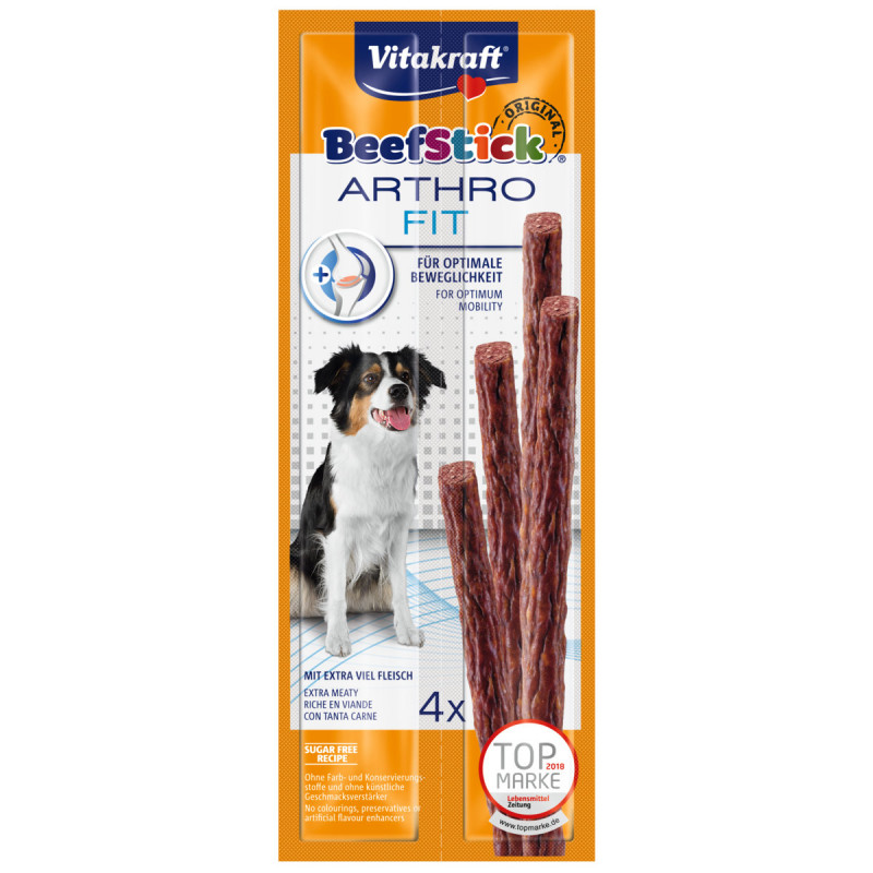 Кучешко лакомство за здрави стави Vitakraft Beef Stick® Original Arthro Fit - 4бр.