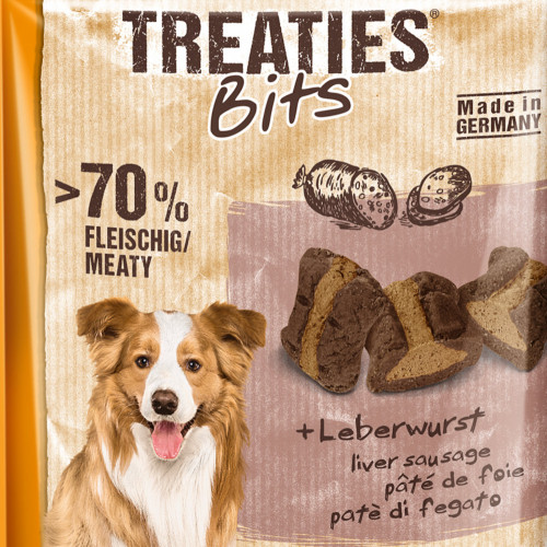 Кучешко лакомство с пастет от черен дроб Treaties® Bits Leberwurst - 120гр