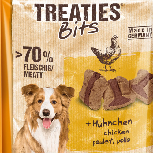 Вкусно кучешко лакомство Treaties® Bits Chicken - 120гр