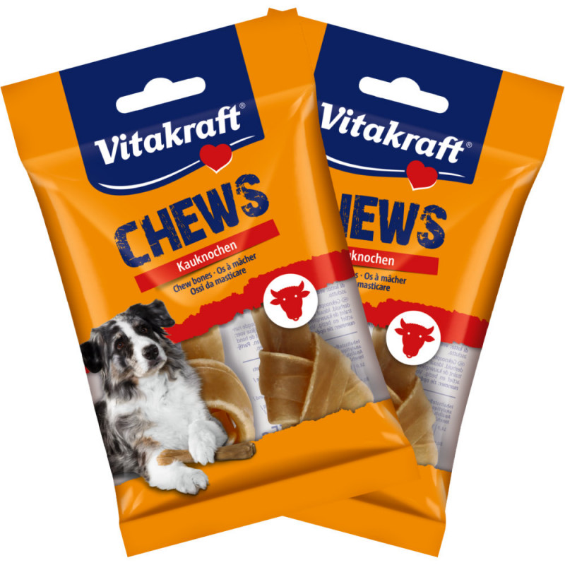 Занимавка за куче - кокалчета за гризане Vitakraf Chew Bone 10см - 4бр.