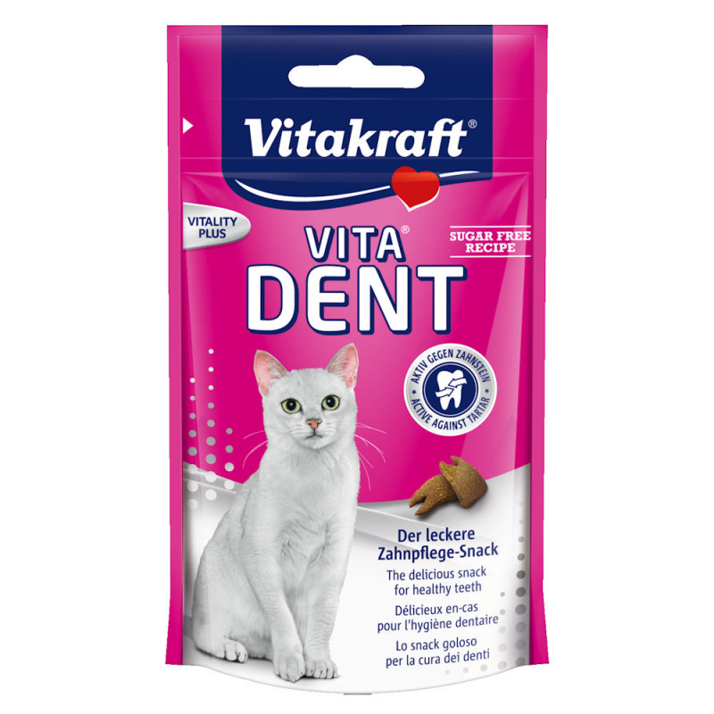 Котешко лакомство за дентална грижа Vitakraft Vita® Dent - 75гр