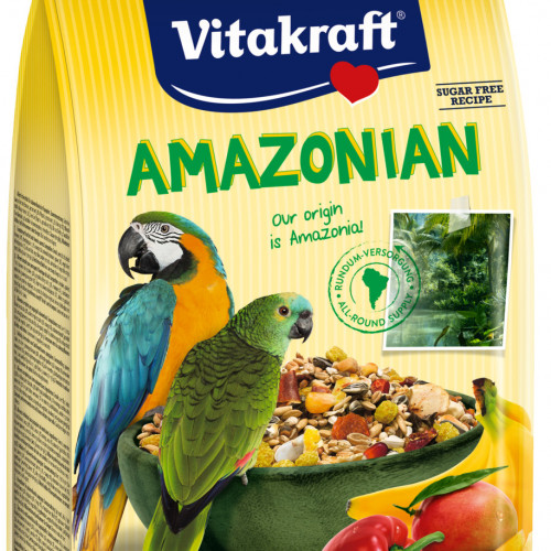 Качествена храна за големи папагали Vitakraft Amazonian - 750гр