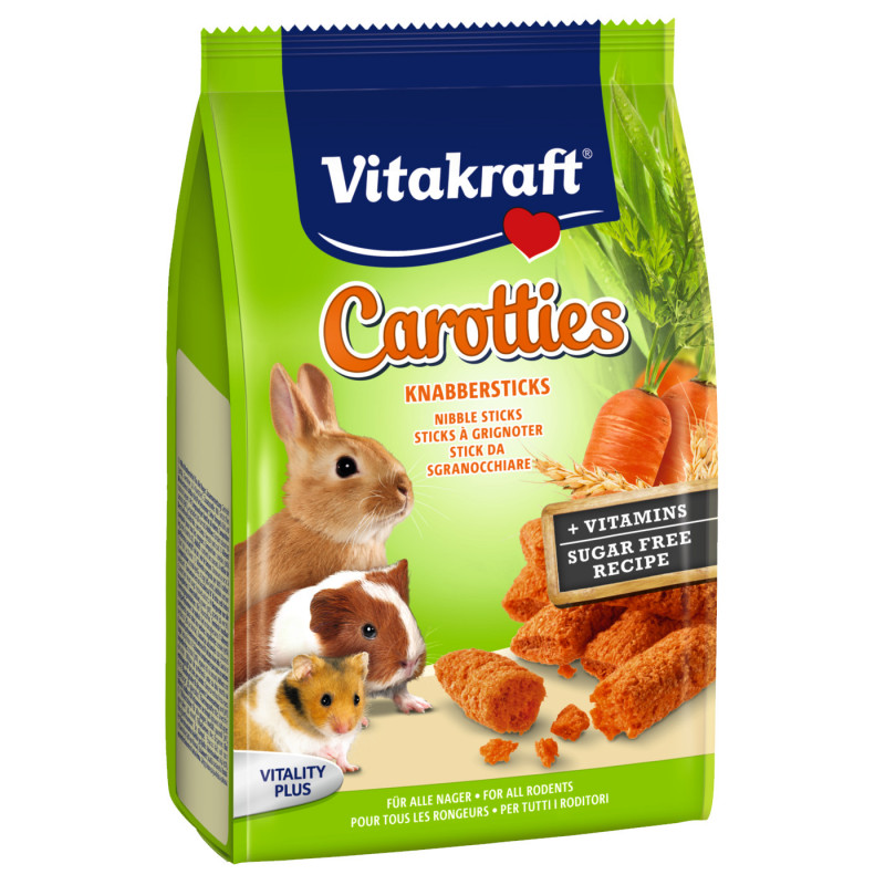 Хрупкави бисквитки за хамстер и мшле Vitakraft Carotties - 50гр