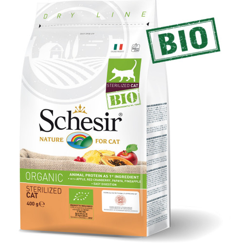Schesir Cat Bio Sterilized  - диетична суха храна за котки
