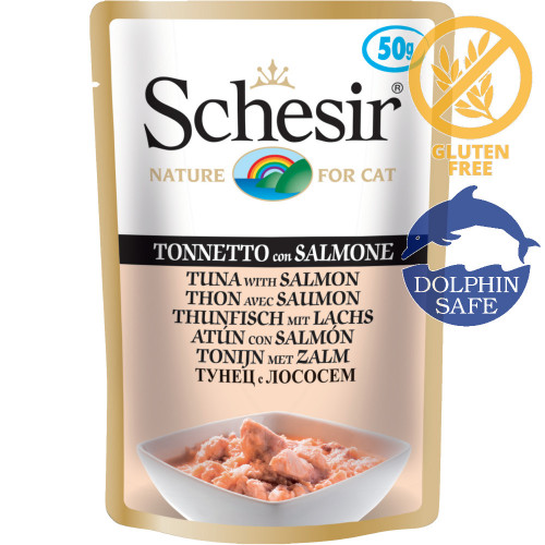 Schesir Cat Tuna with Salmon - пауч за котки