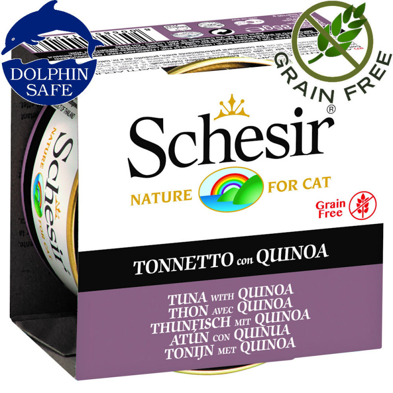 Schesir Cat Tuna with Quinoa - консерва за котки с риба тон и киноа. Супер премиум качество!