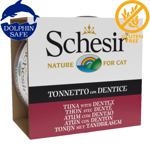 Schesir Cat Tuna with Dentex - консерва за котки с риба тон и синагрида (dentex dentex). Супер премиум качество!