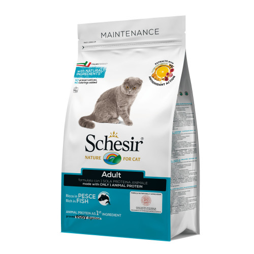 Schesir Cat with Fish - суха храна за котки с риба. Супер премиум качество!