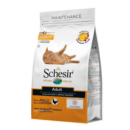 Schesir Cat with Chicken - храна за котки с пилешко месо. Супер премиум качество!