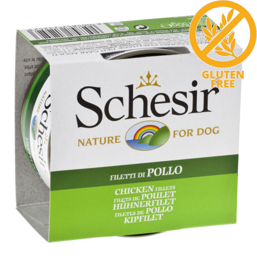 Schesir Dog Chicken Fillets - консерва за кучета