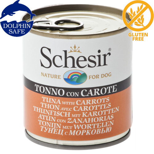 Schesir Dog Tuna with Carrots - консерва за кучета