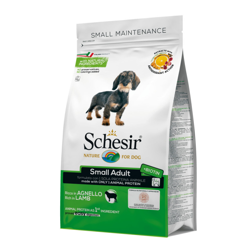 Schesir Small Dog with Lamb 2.0кг- суха храна с агнешко за кучета от малки породи. Супер премиум качество!