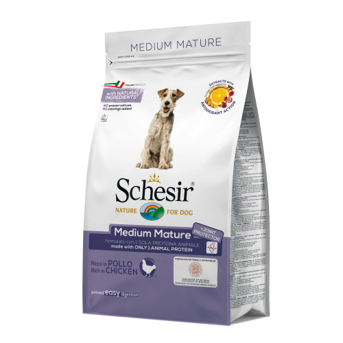 Schesir Medium Dog Senior - суха храна за кучета