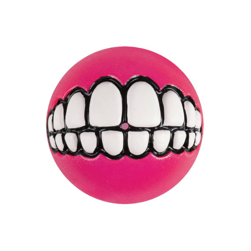 Най-веселата и усмихнатЪ розова топка за игра Grinz Ball - Ø78mm