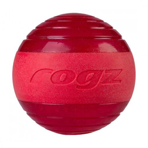 Rogz Squeekz Ball "Малката Скръцла" - весела червена кучешка топка за игра