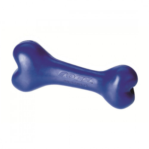 Rogz Da Bone 95mm - синя кучешка играчка-кокал за дъвчене