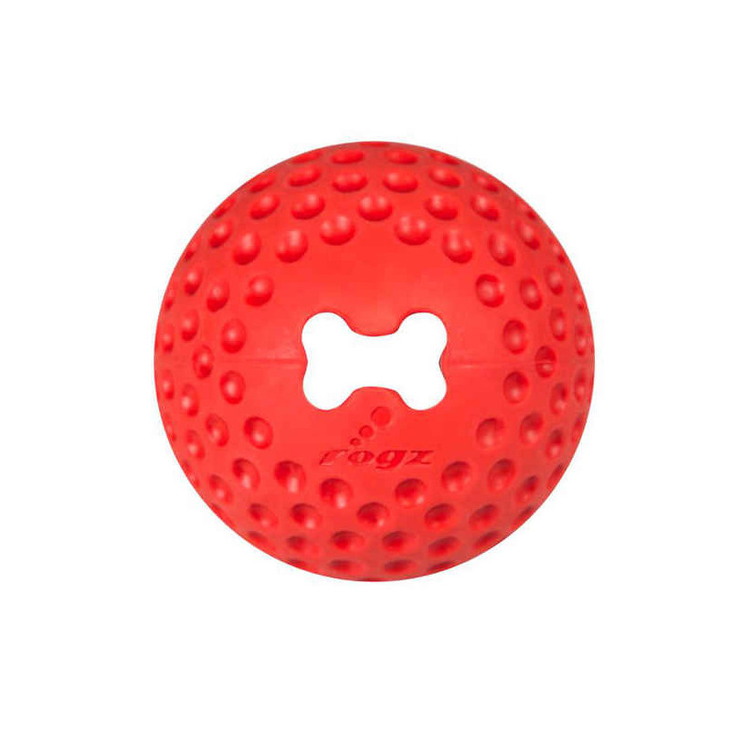 Rogz Gumz Ball Ø49mm - червена топка за игра и забавления