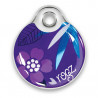 Rogz ID Tag - медальон за нашийник от модната колекция за кучета Purple Forest