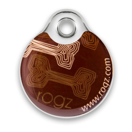 Rogz ID Tag - медальон за кучешки нашийник от модната колекция Mocha Bone