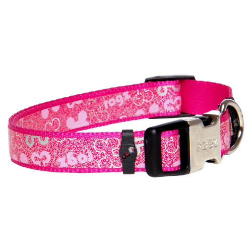 Мода за кучета Rogz Trendy Collar Pink Bones