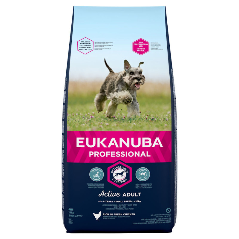 Суха храна за кучета от малки породи Eukanuba Adult Dog Small - 18кг