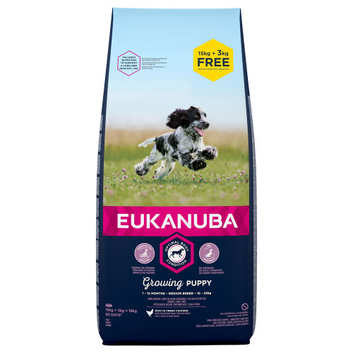 Eukanuba Puppy Medium - 18 кг